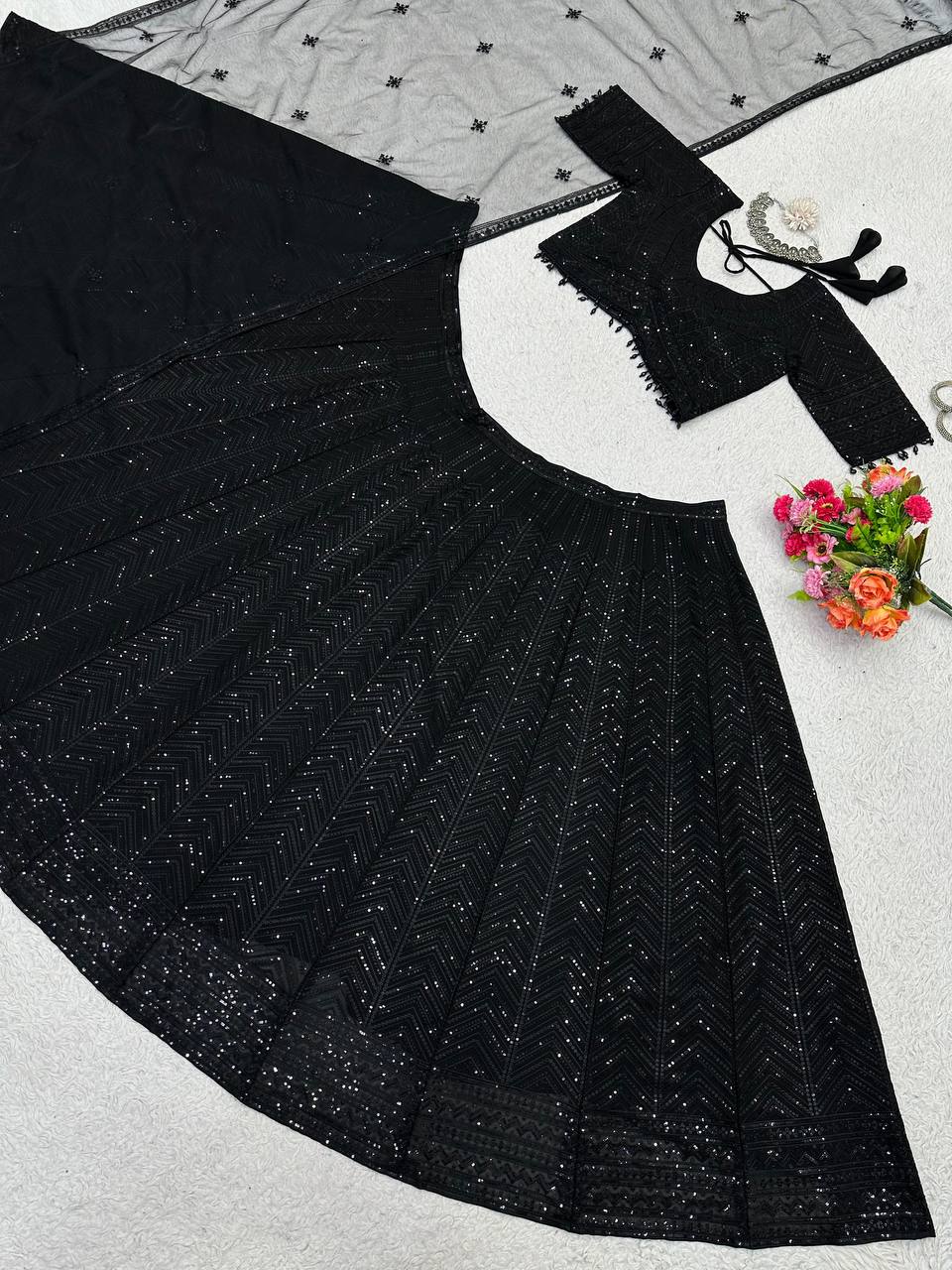 Amazing Georgette Lates Lehenga Choli For Women