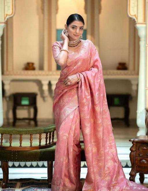 Reach Pallu Jacquard Saree For Women