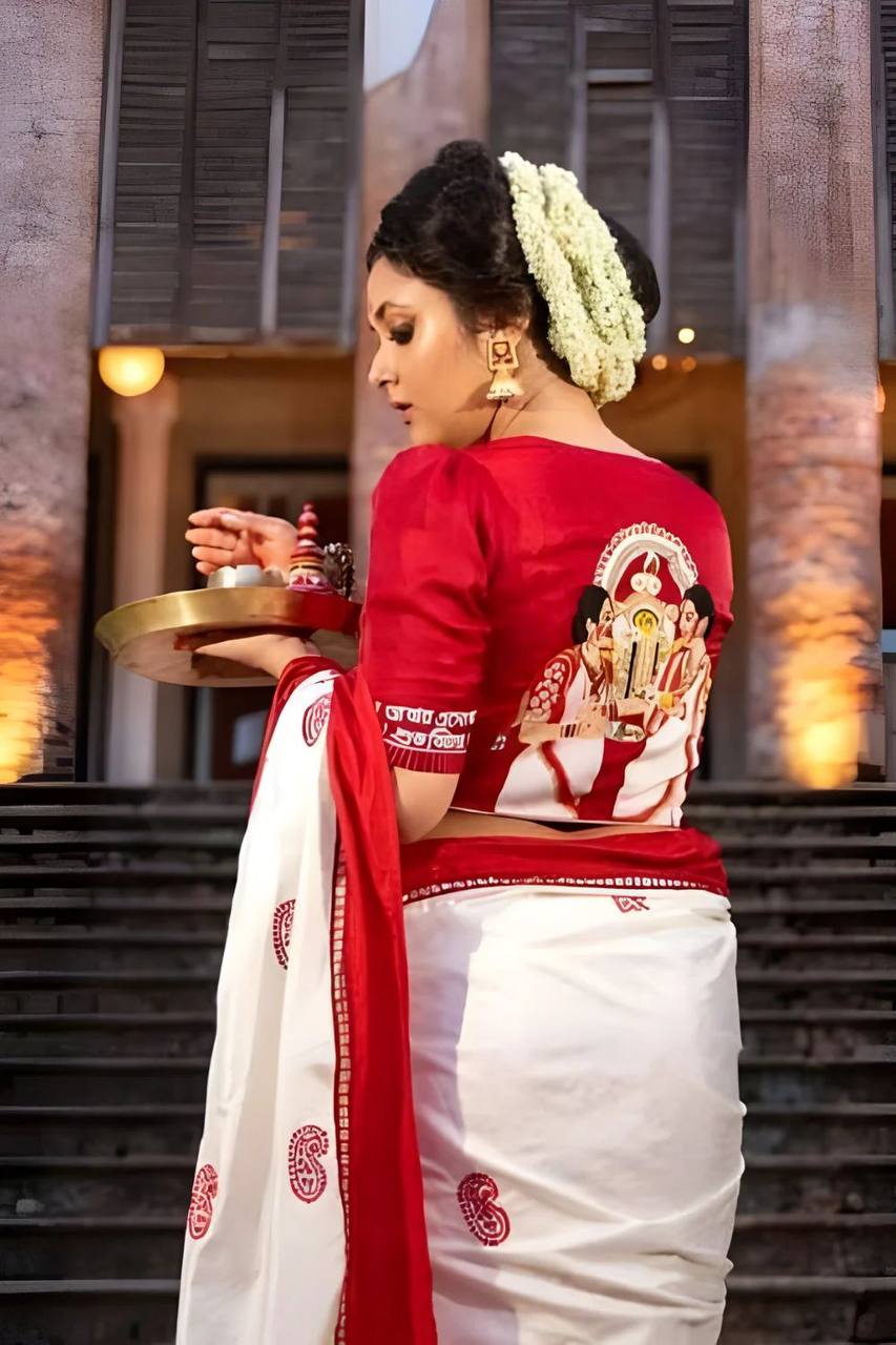Reach Pallu Jacquard Saree For Women