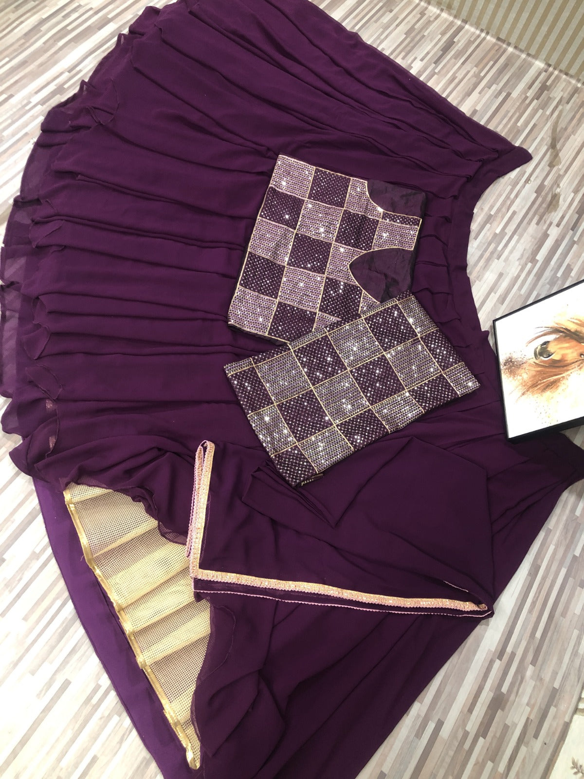 Designer Wine Lehenga for women wedding function