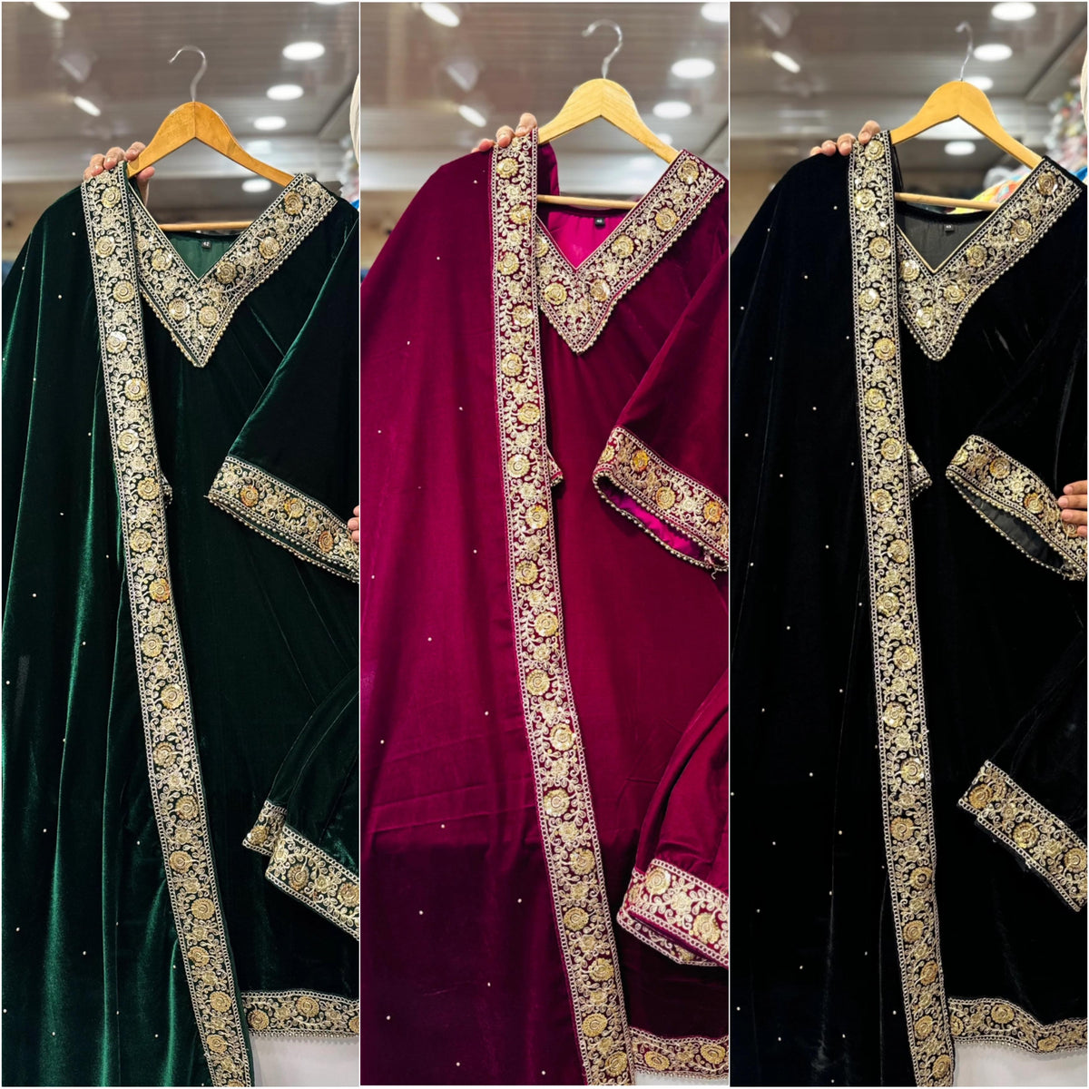 Velvet salwar suit for women for party wear