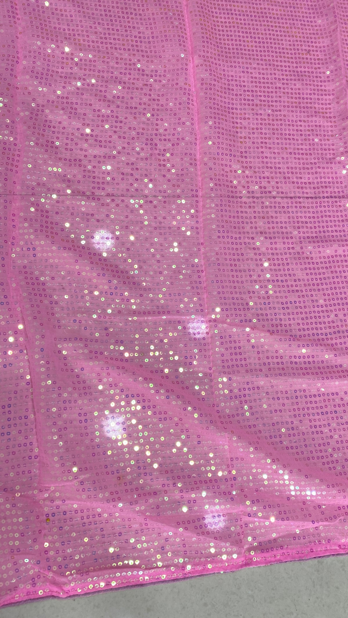Pink Georgette Embroidery work saree