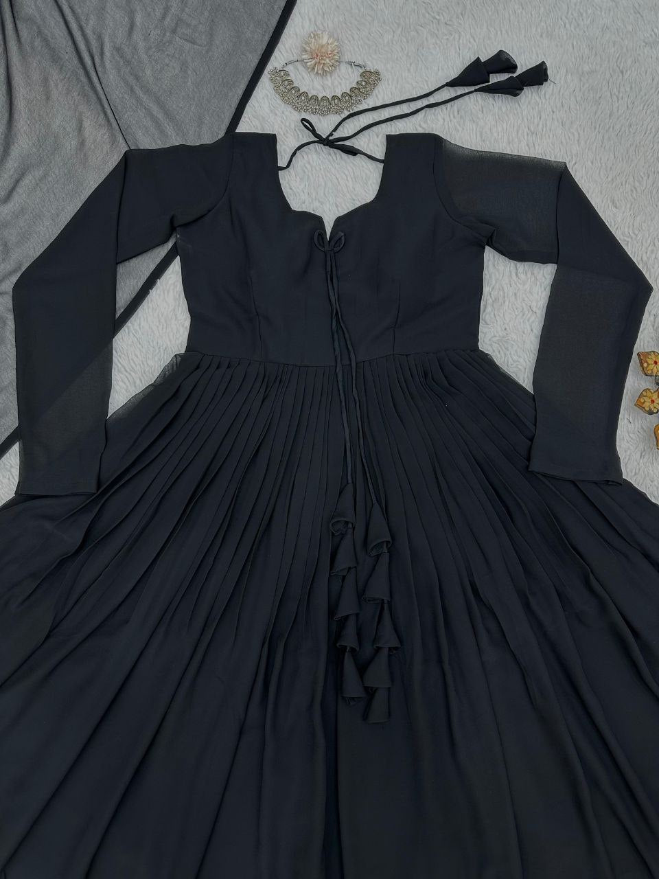Looking For This Same Color Beautiful Designer Gown And Dupatta