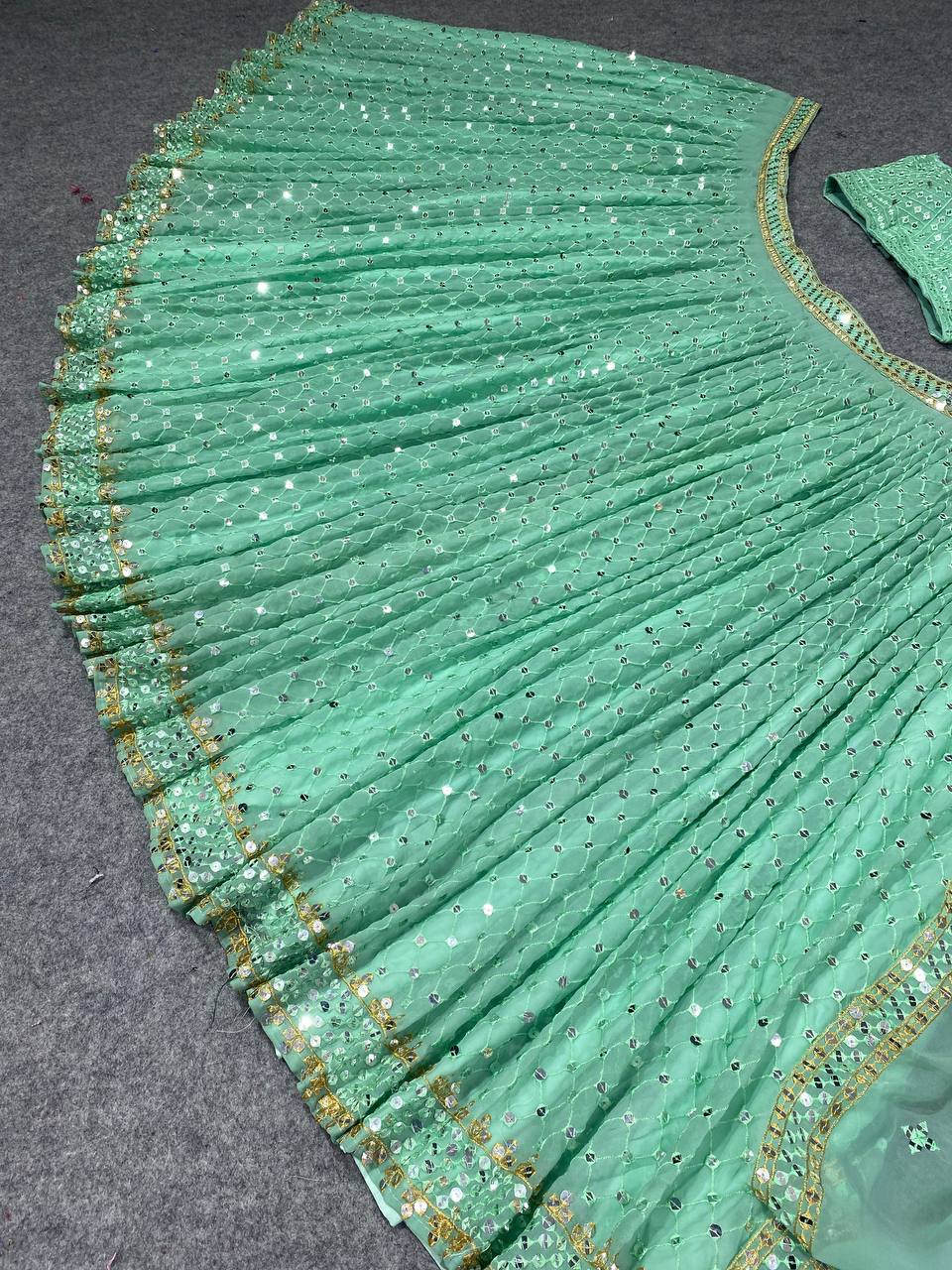 Beautiful Georgette Embroidery Work Lehenga Choli
