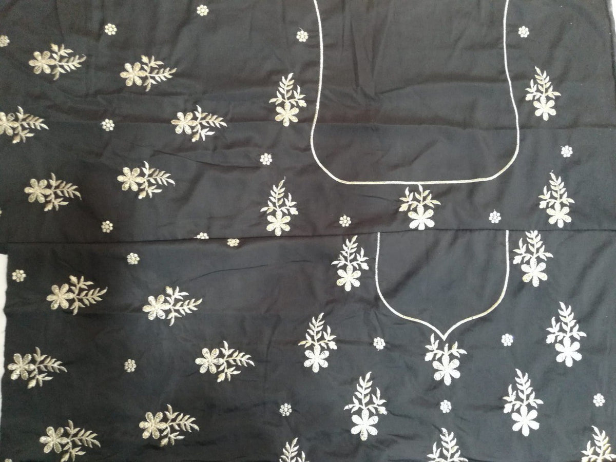 Exquisite French Silk Embroidered Lehenga Set