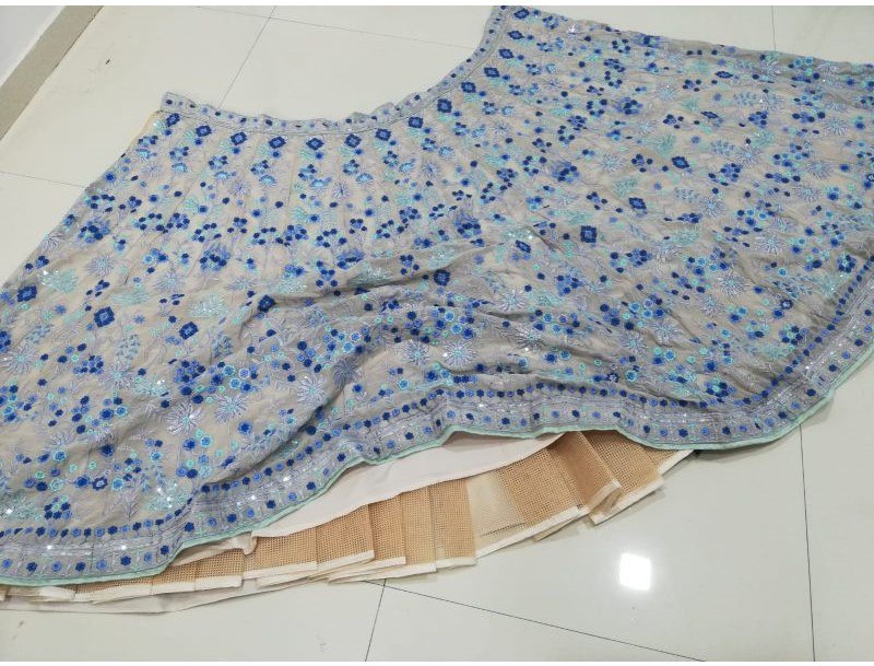 Exquisite Multi-Color Faux Georgette Lehenga Choli Set