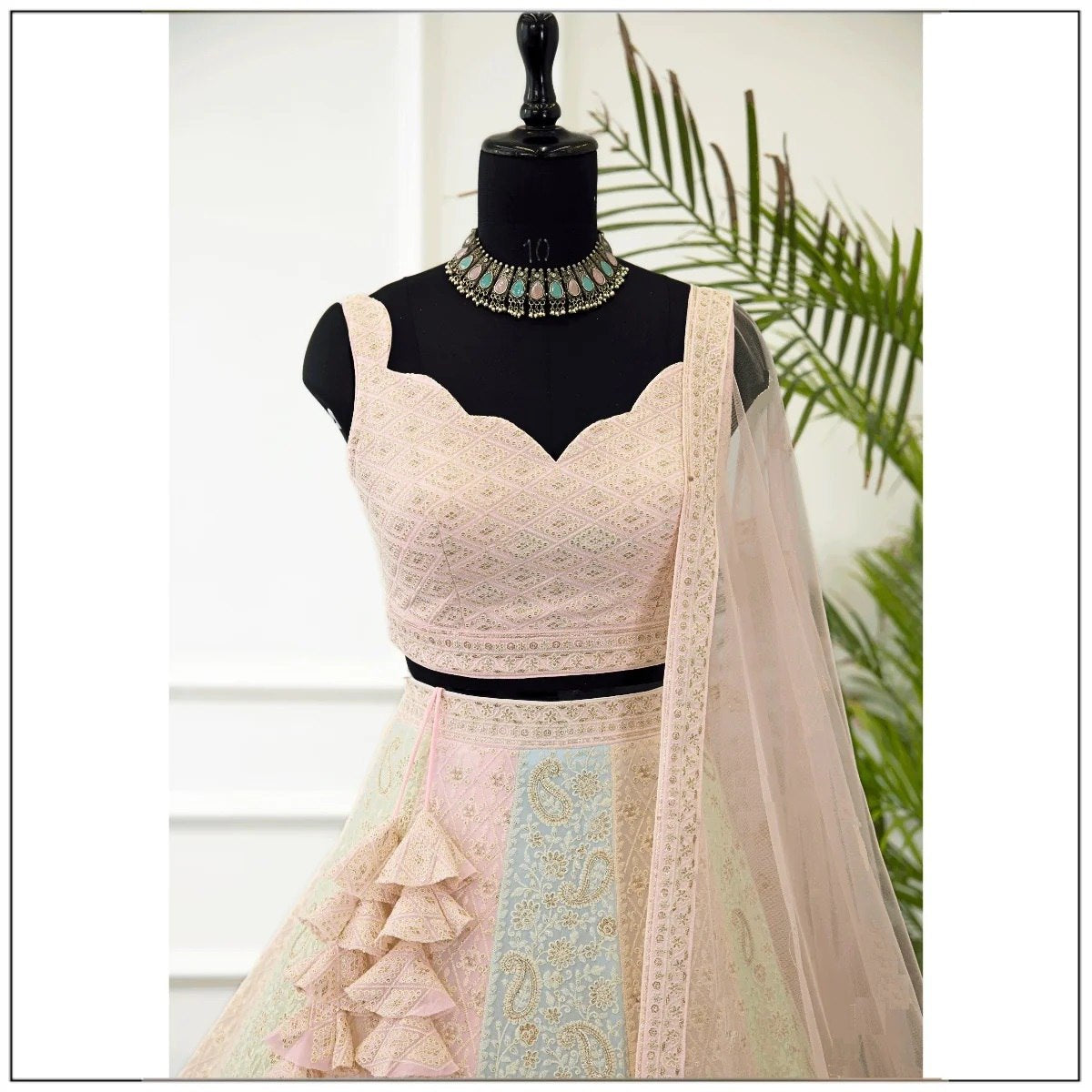 Multi Color Georgette Lehenga Choli