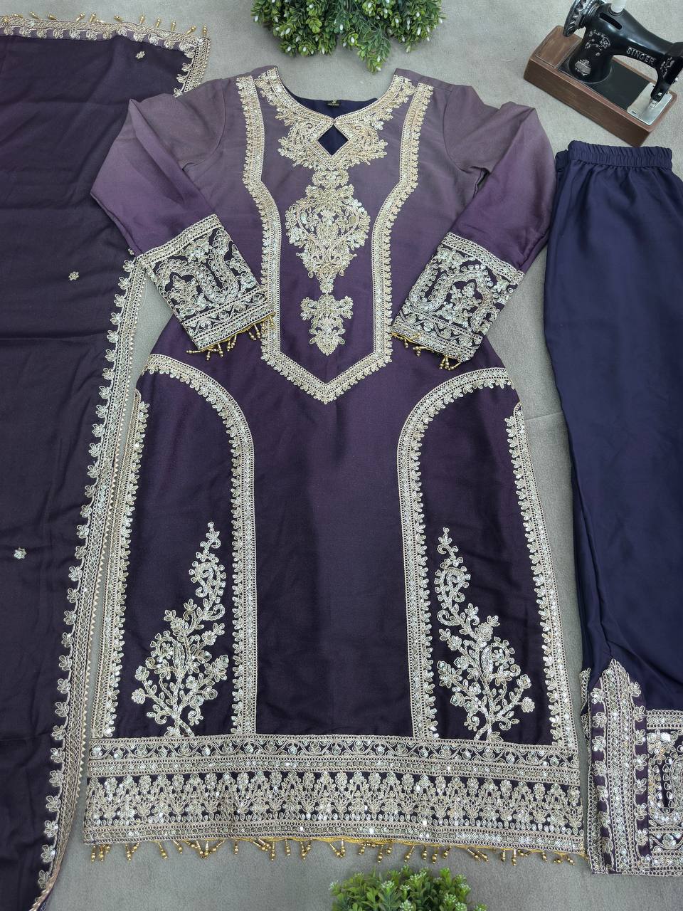 Party Wear Georgette Sequence Salwar Suit