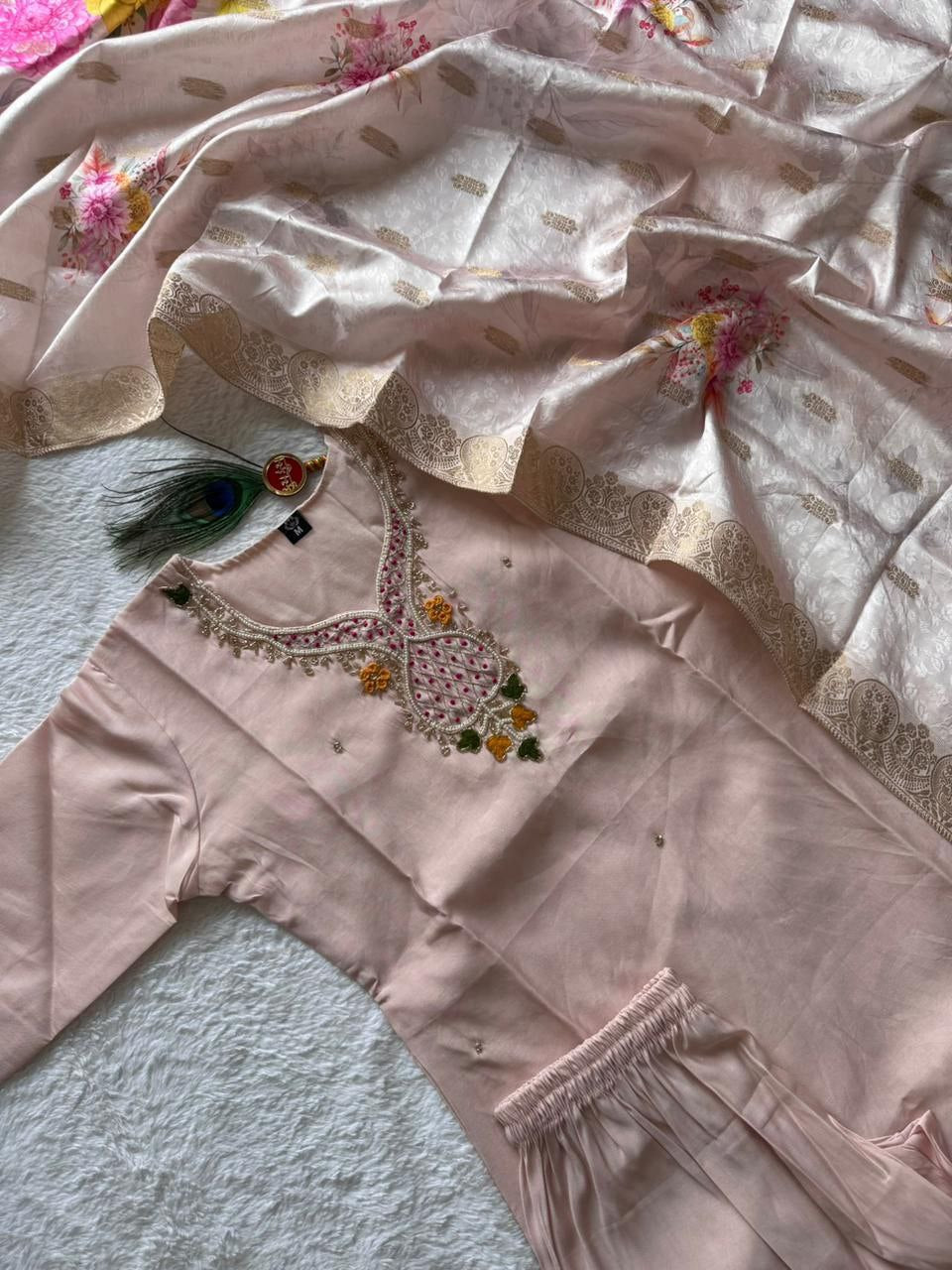 Roman Silk Hand Work Salwar Suit
