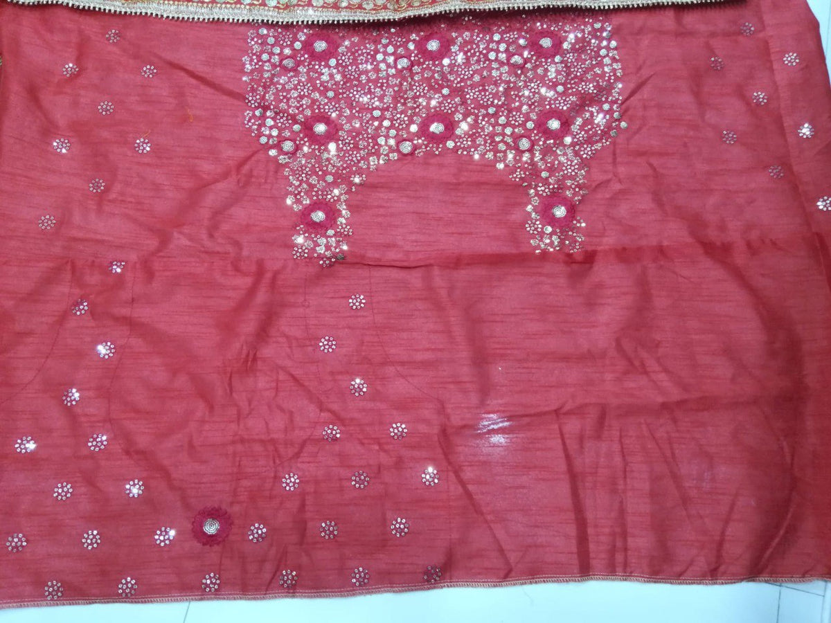 Premium Faux Georgette Sequin Lehenga Set