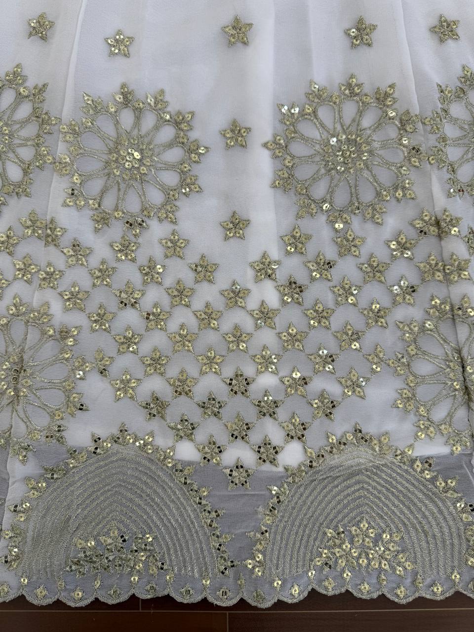 Elegant Faux Georgette Lehenga Choli with Sequence Thread Work