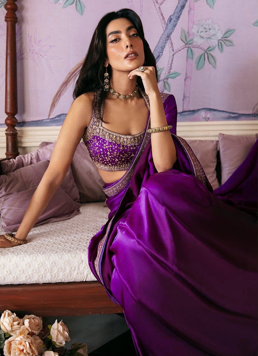 Satin Silk Saree Blouse