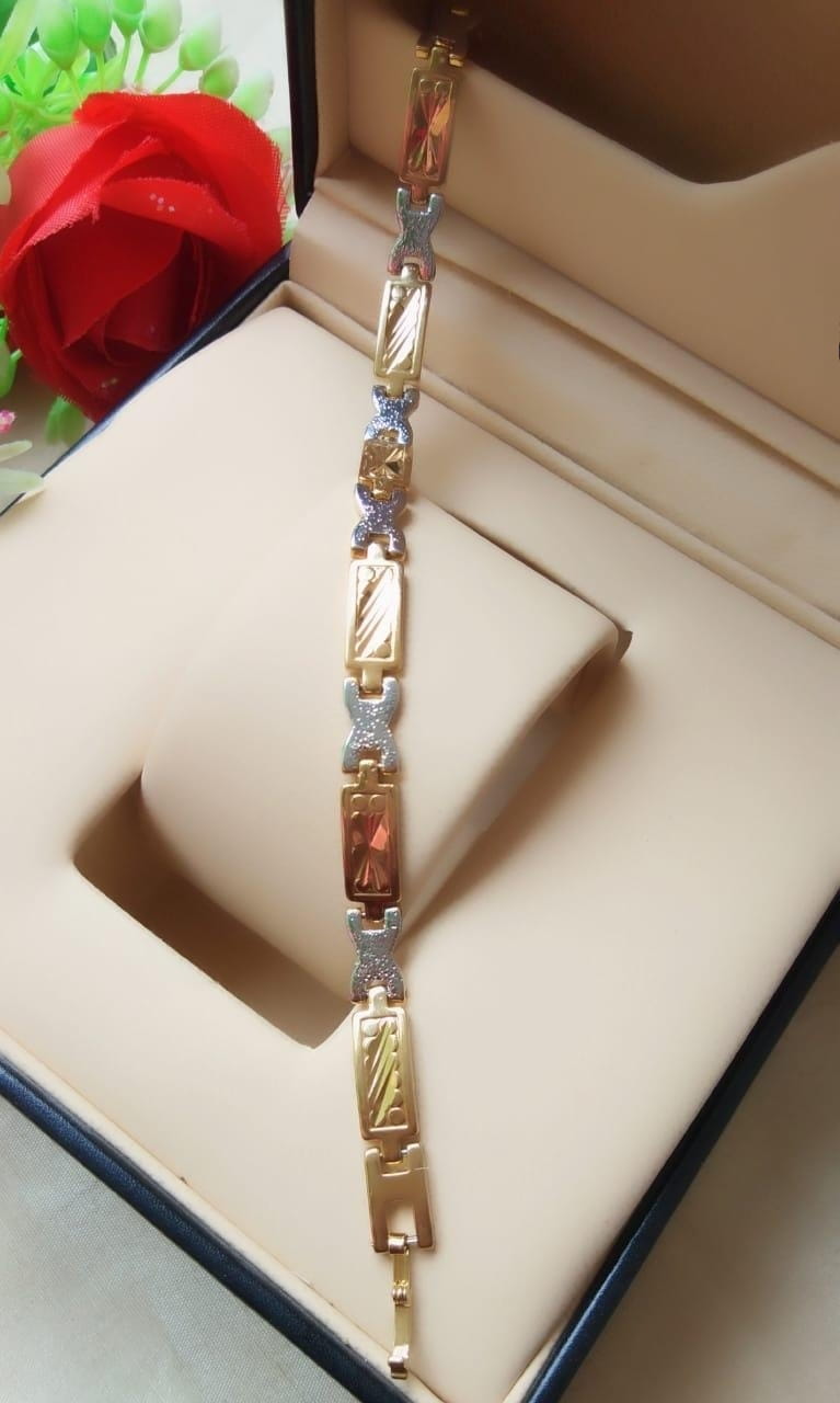 Fabulous Golden & Silver Imitation Bracelet