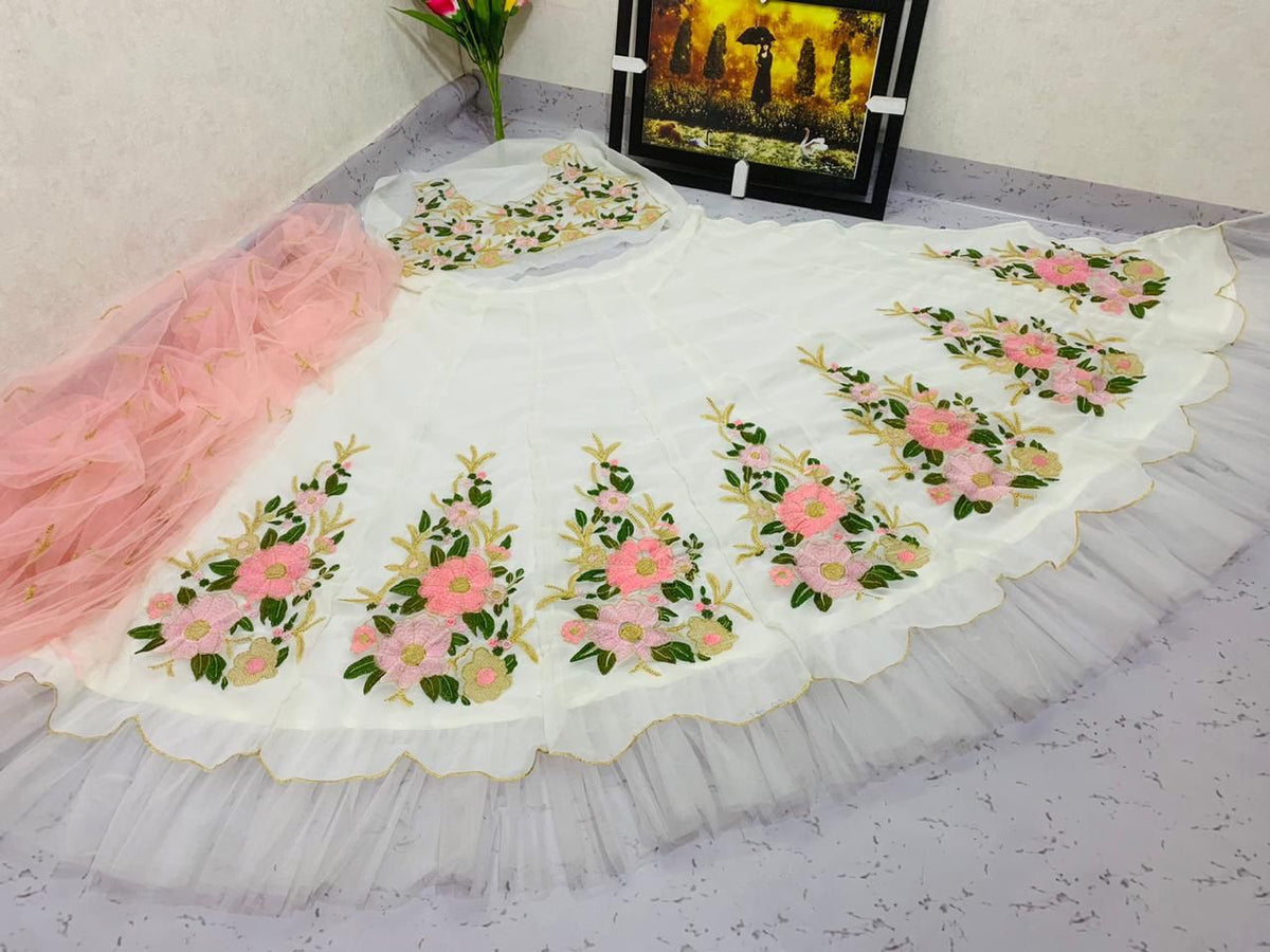Latest Design Embroidered Lehenga For Party Wear