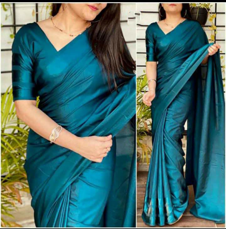 Party Wear Art Silk Design Saree With Blouse
