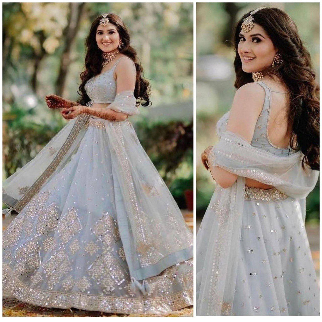 Elegance Redefined: Exploring the Beauty of Soft Mono Net Lehengas