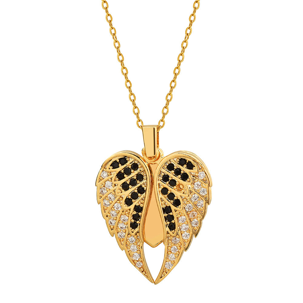 Personalized Name Heart Locket Necklace Zirconia Paved Custom Engraved Pendant Christmas Gifts For Mother Grandma