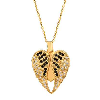 Personalized Name Heart Locket Necklace Zirconia Paved Custom Engraved Pendant Christmas Gifts For Mother Grandma
