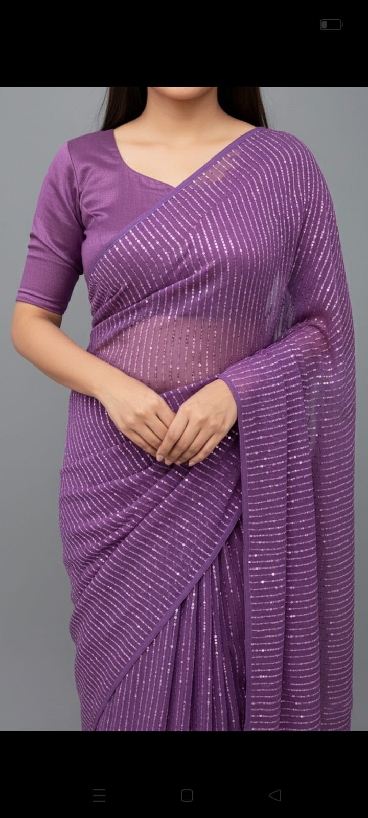 sequence work saree