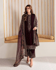 Winle Velvet Kurti top Plazzo Pent Suit With Dupatta Set