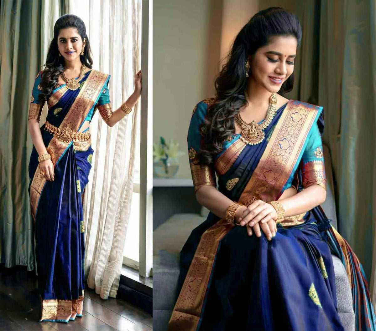 Reach Pallu Jacquard Saree For Women