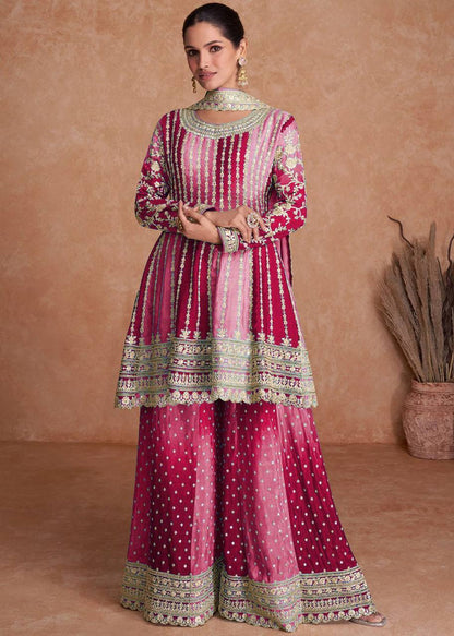 Best Quality Top Bottom Dupatta plazo suit Set