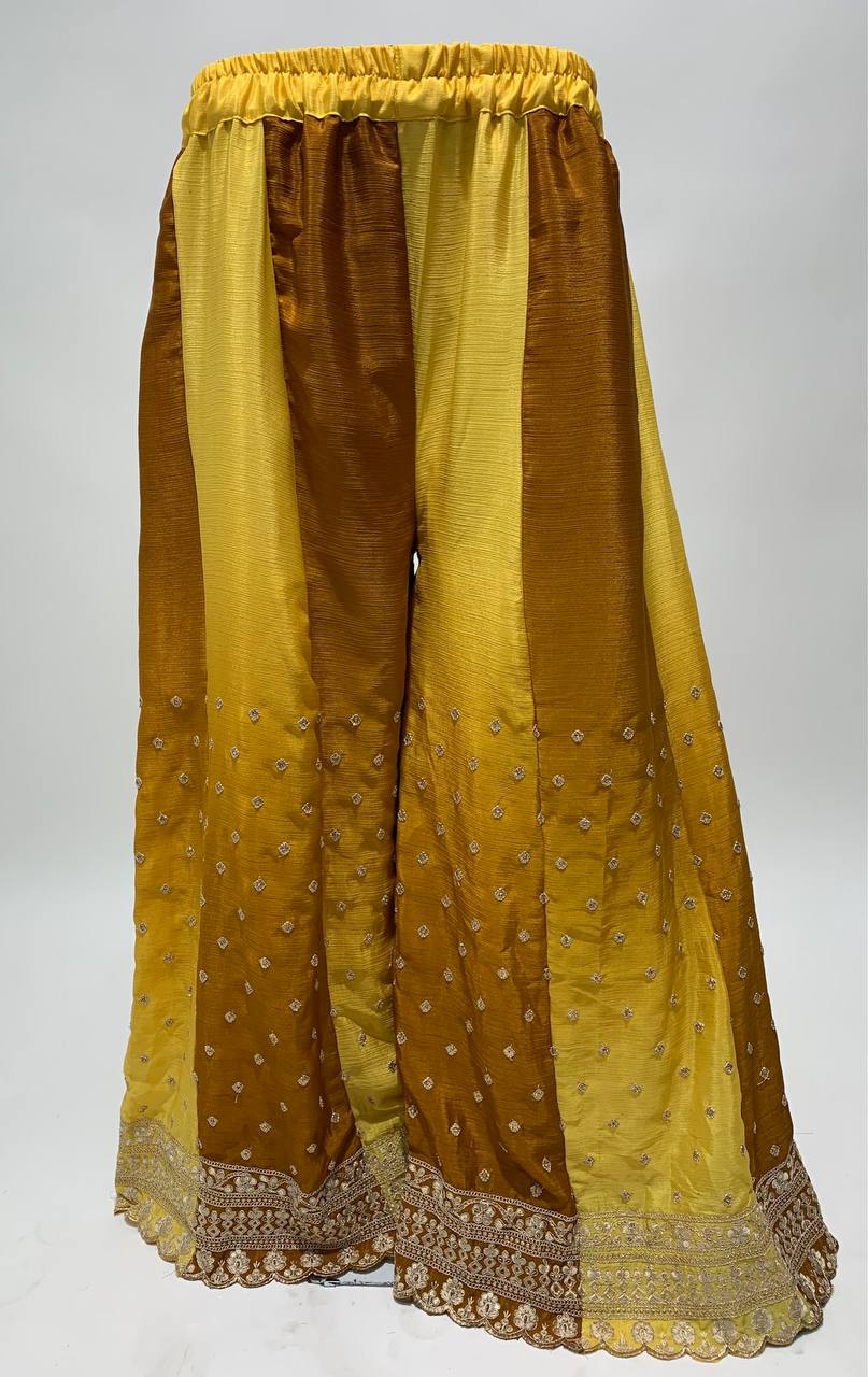 Best Quality Top Bottom Dupatta plazo suit Set