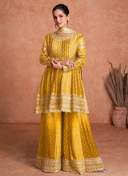 Best Quality Top Bottom Dupatta plazo suit Set