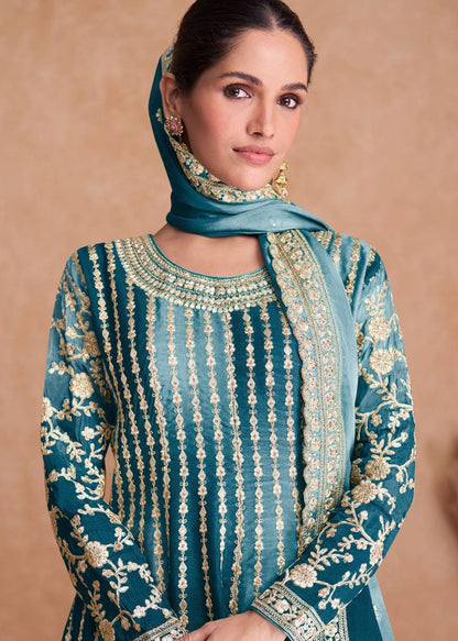 Best Quality Top Bottom Dupatta plazo suit Set
