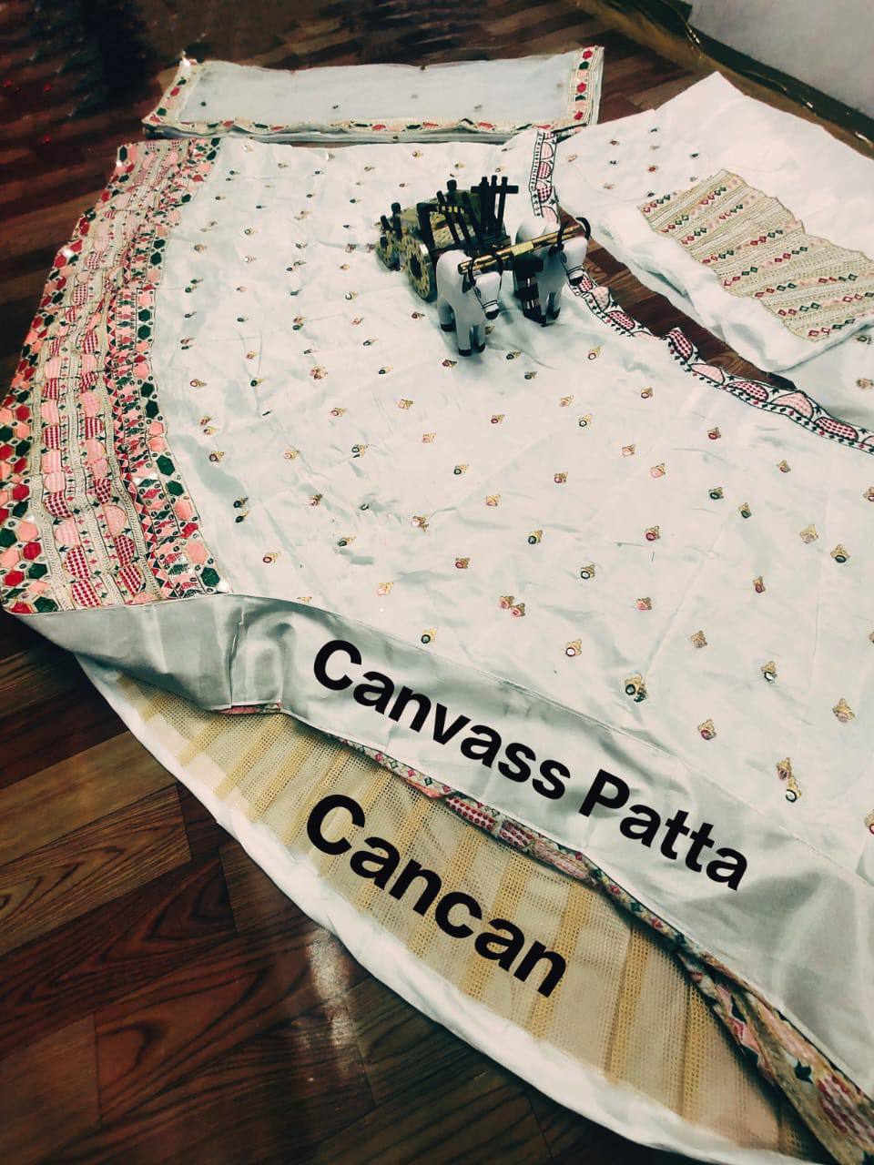 Cream Color Beautiful Designer Lehenga With Cancan