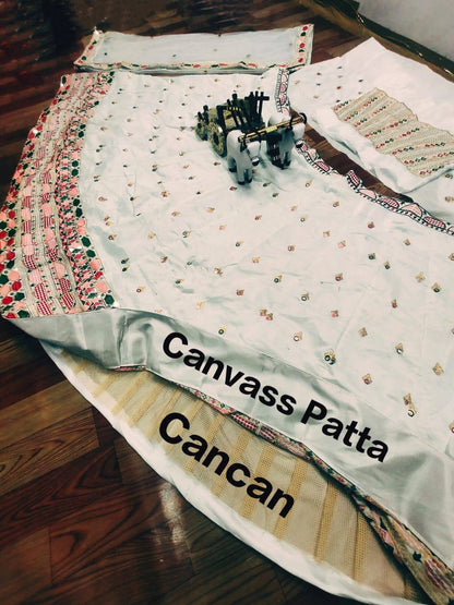 Cream Color Beautiful Designer Lehenga With Cancan