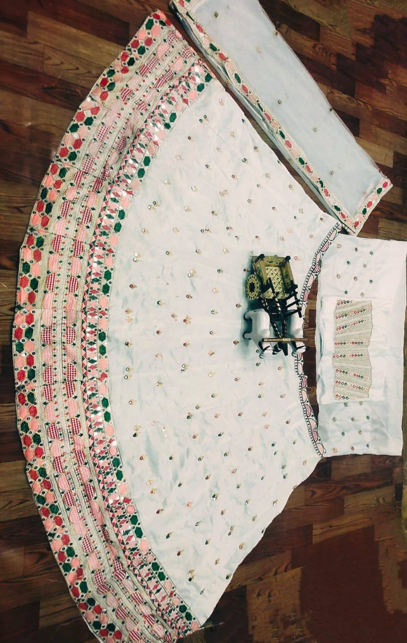 Cream Color Beautiful Designer Lehenga With Cancan