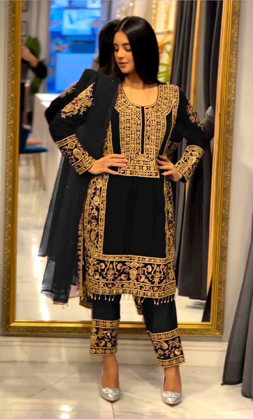 Velvet traditional Salwar suit dress for women