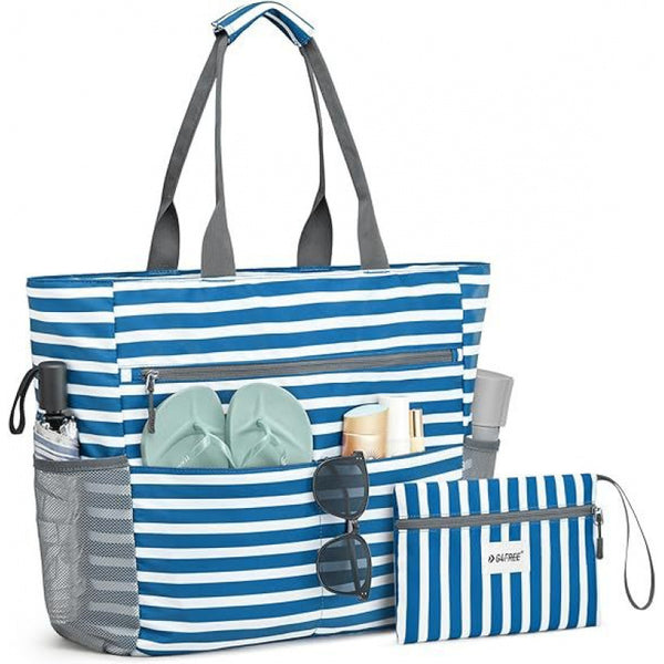 Large Beach Tote Bag Waterproof Sandproof And Foldable