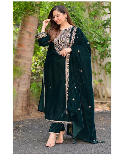 Latest Green Plazzo salwar suit for women