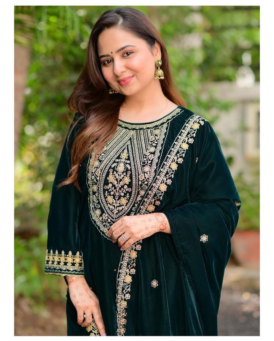 Latest Green Plazzo salwar suit for women