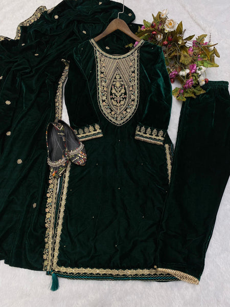 Latest Green Plazzo salwar suit for women