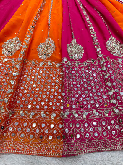 Multi Color Georgette Anarkali Suit Dress For Women