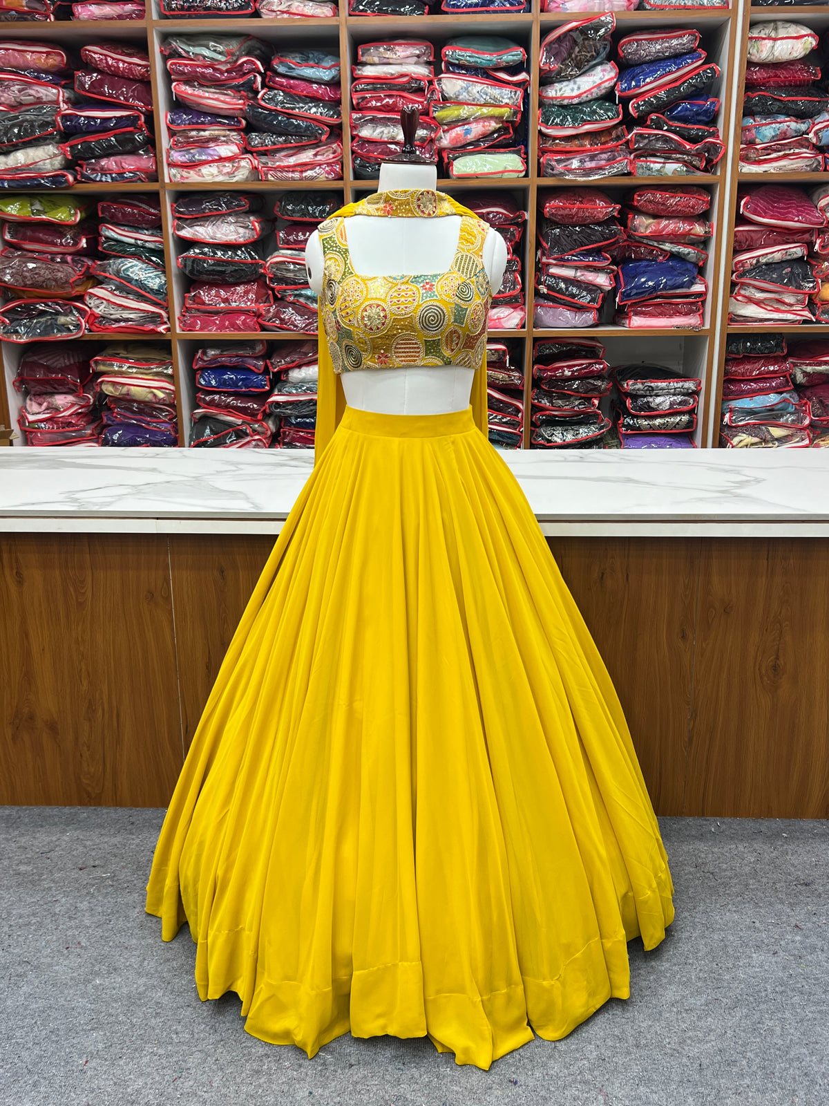 Latest Georgette Sequence Full Stitched Lehenga Choli