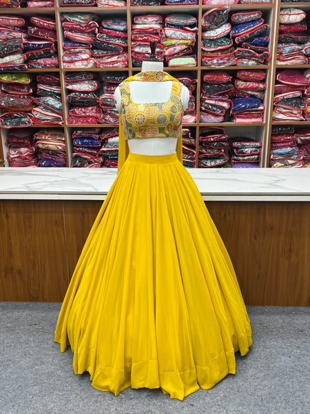 Latest Georgette Sequence Full Stitched Lehenga Choli