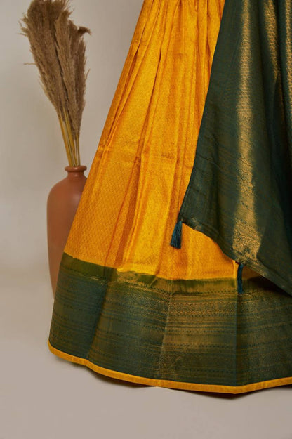 Party Wear Latest Jacquard Silk semi stitched lehega with zumkha