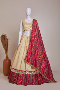 Jacquard Silk Reach look lehenga choli for women