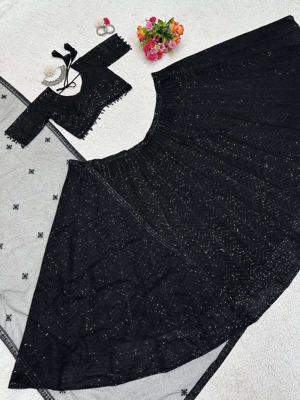 Amazing Georgette Lates Lehenga Choli For Women