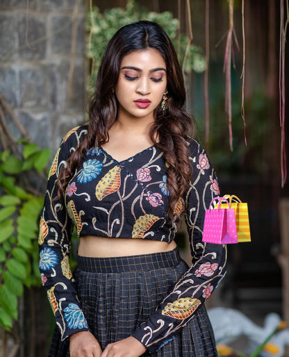 Party Wear Stitched Lehenga For Women