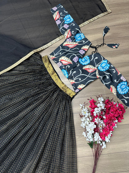 Party Wear Stitched Lehenga For Women