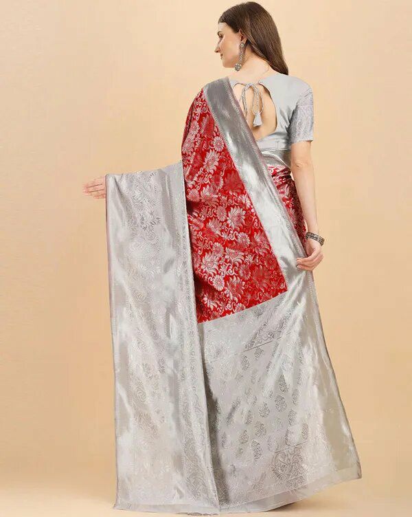 Reach Pallu Jacquard Saree For Women KP-3090