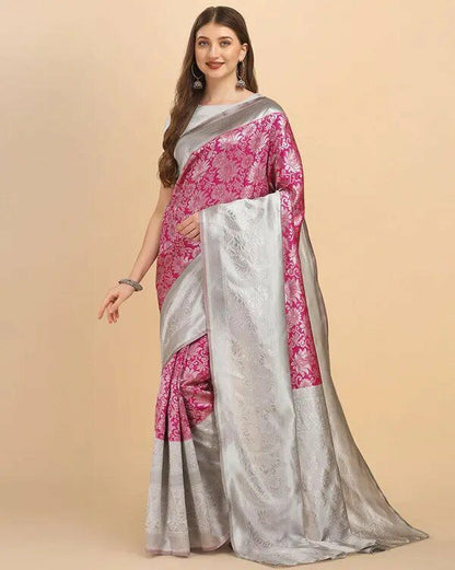 Reach Pallu Jacquard Saree For Women KP-3090