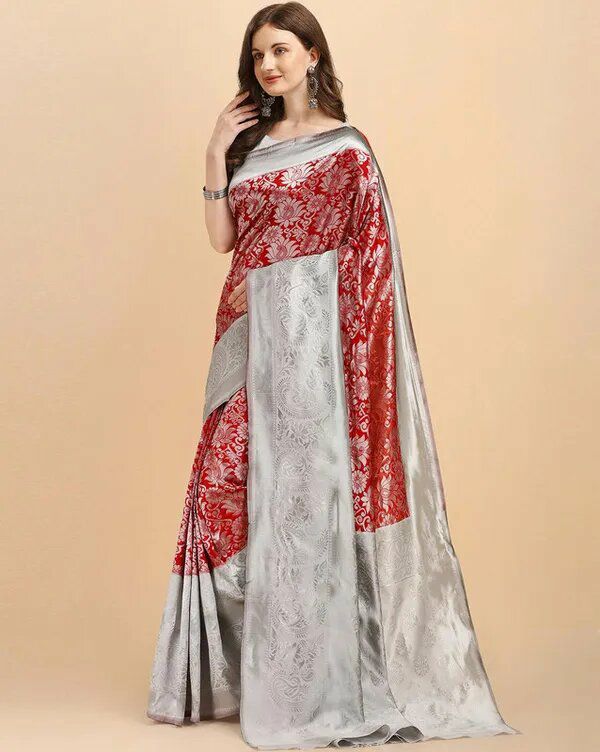 Reach Pallu Jacquard Saree For Women KP-3090