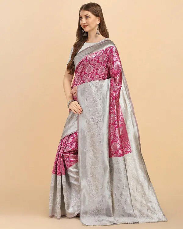 Reach Pallu Jacquard Saree For Women KP-3090