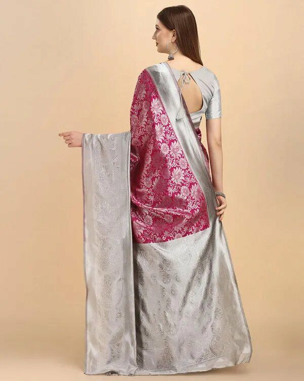 Reach Pallu Jacquard Saree For Women KP-3090